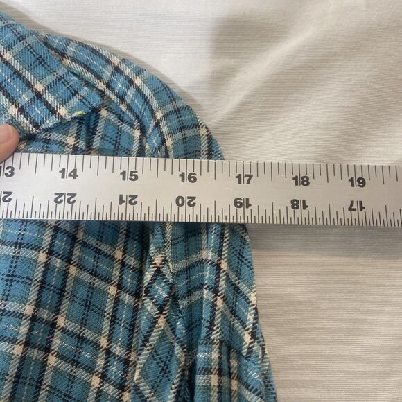 Loft Blue Black And White Button Up Shirt Size XS - Picture 6 of 7